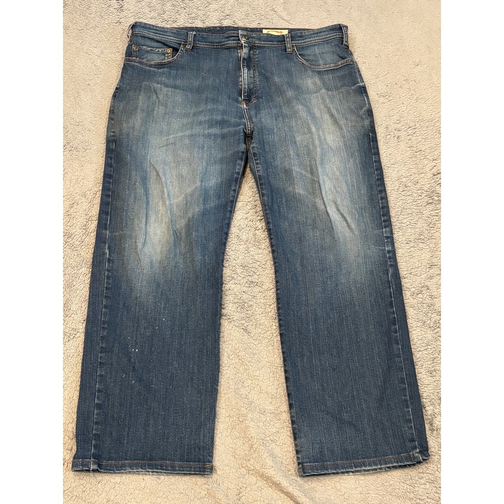 Orvis Mens Five Pocket Straight Leg Jeans Medium Wash Blue Denim 40x30 2NKR